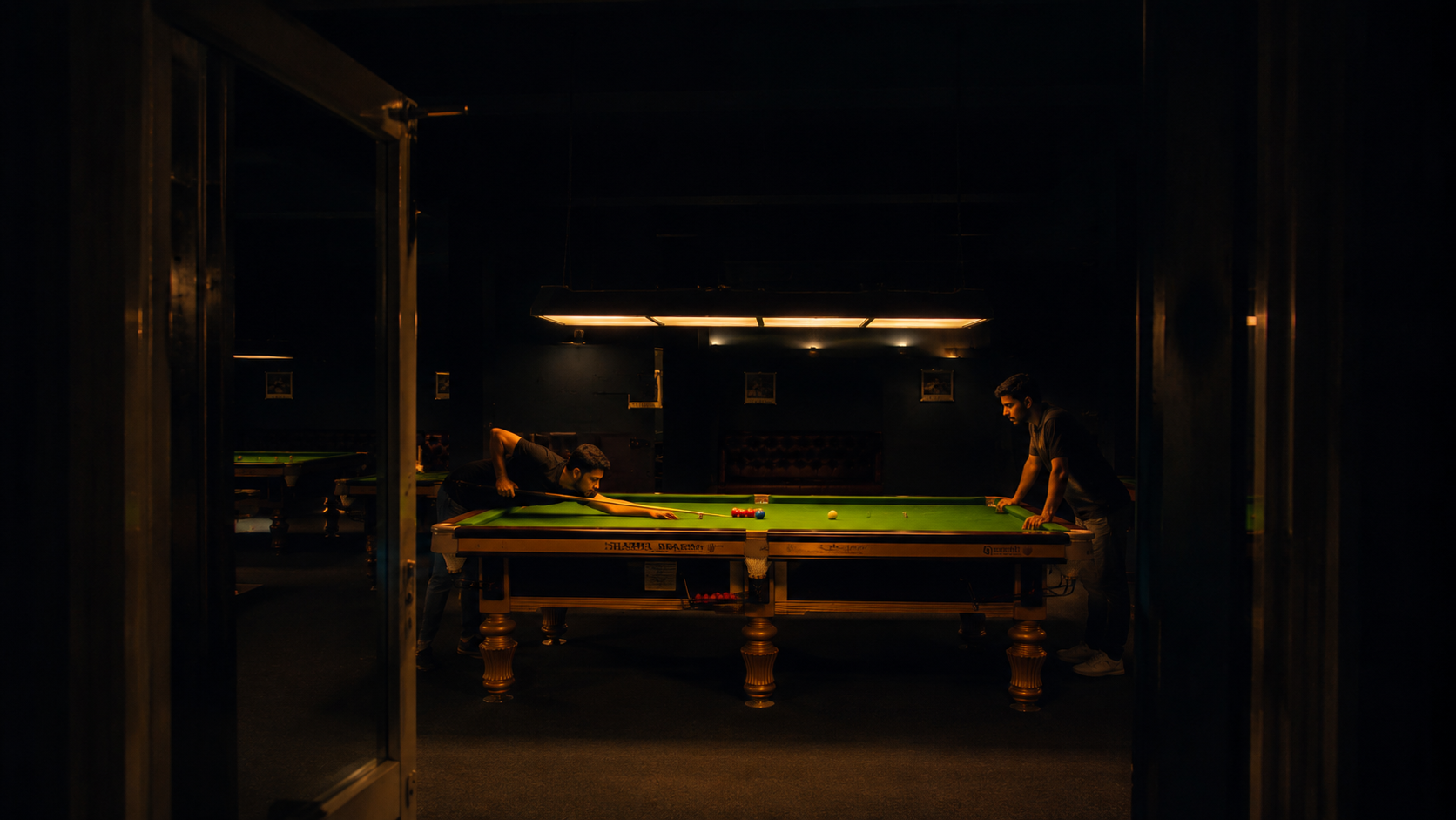 Two frames in. Nobody's leaving.